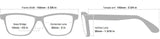 Lighted Reading Glasses Full Frame Unisex - Model B