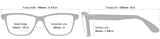 Lighted Reading Glasses Full Frame Unisex - Model C
